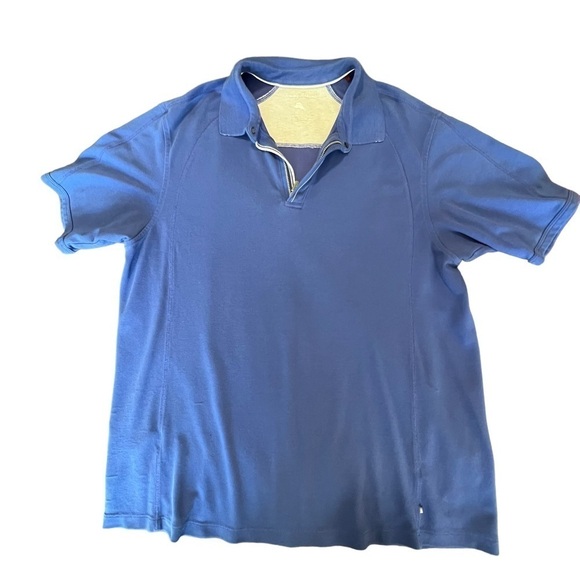 Tommy Bahama Men's Short-Sleeve Marlin Pocket Embroidery Blue XL - Picture 1 of 12